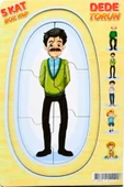 Kat Kat Dede Torun Puzzle 5 Kat (Ahşap Yap Boz) Oyuncak - 2