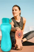 Waterfresh 1500 ml Matara Okul Işyeri Spor Salonu Için Uygun & Su Şişesi & Suluk - Turkuaz - 3