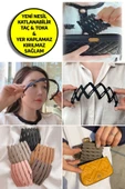 Unisex Katlanabilir Taç Toka Siyah - 1