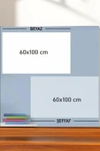2'li Yeni Nesil Ders Çalışma Yazı Tahtası Manyetik Duvar Stickerı 100x60 Cm Şeffaf & Beyaz - 4