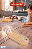 Mini Masa Üstü Bowling Oyunu Minyatür Bowling Oyunu - 1