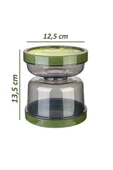 Kum Saati Süzgeçli Zeytinlik - Zeytin Turşuluk Saklama Kabı Şeffaf -2 No - 5