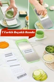 7 Farklı Bıçaklı Doğrayıcı Keskin Pratik Mutfak Rendesi Doğrayıcı - 1