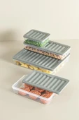 2 Li Set Freshbox Mikrodalga Ve Difrize Uygun Saklama Kabı Gri - 4