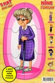 Kat Kat Nine Torun Puzzle 5 Kat (Ahşap Yap Boz) Oyuncak - 1
