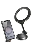 Katlanır Tüm Telefonlarla Uyumlu Güçlü Manyetik Araç Telefonu Tutacağı Telefon  Standı - 7
