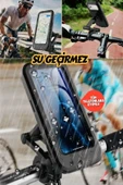 360 ° Dönebilir Su Geçirmez Telefon Tutacağı Motosiklet, Bisiklet, Atv Koluna Takılabilen - 1