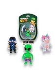 Stumble Guys 3'lü Figür - 5 Cm -green Alian-ninja Kai-meower- 3 Adet - 3