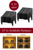 Çiftli Ayakkabı Rampası 10' Lu Siyah - 1