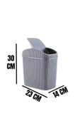 6 Lt Çöp Kovası, Mutfak, Banyo, Tuvalet, Ofis Çöp Kutusu Gri - 5