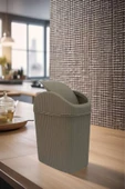 6 Lt Çöp Kovası, Mutfak, Banyo, Tuvalet, Ofis Çöp Kutusu Kahverengi - 4