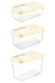 9'lu Set Etiketli Kırılmaz Multibox Erzak Saklama Kabı X3 5 Lt/7,5 Lt/10 Lt - 2