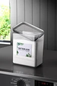 Dekoratif Dikdörtgen 2,6 Lt Vakum Kapaklı Deterjan Saklama Kutusu - 1