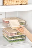 2'li Set Freshbox Mikrodalga Ve Difrize Uygun Saklama Kabı Krem - 6