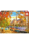 Educa 1000 Parçalık Sonbaharda Notre Dame Manzarası Puzzle - 19936 - 1