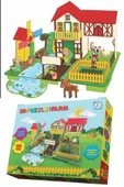 3D Puzzle Farm - Eğitici Çiftlik Temalı Yapboz ve Ekim Seti (108 Parça) - 1