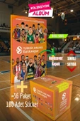 Turkish Airlines Euroleague Özel Koleksiyon Albümü + 36 Paket (180 Adet) Sticker - 1