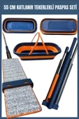 55 cm Katlanır Kovalı Kendinden Sıkmalı Lüks Mop Kovalı Mop - 1