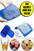 160'lı Mini Küp Şekilli Silikon Buzluk - Mini Küplü Sunum Buz Kalıbı - 1