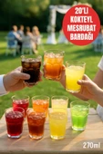 Düğün & Davet İçin 270 ml Plastik Bardak – 20 Adet - 1