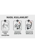 AquaPro Şnorkel + Maske Seti - Havuz-Deniz Maske ve Şnorkel Set + 14 Yaş - 4