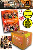 Turkish Airlines Euroleague Çıkartma Albümü + 36 Paket (180 Adet) Sticker - 1