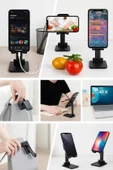 360° Katlanabilir Masaüstü Telefon ve Tablet Standı - 2