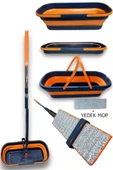 55 cm Katlanır Kovalı Kendinden Sıkmalı Lüks Mop Kovalı Mop 1 Adet Yedek Bez - 1