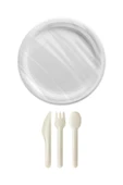 Süpertrend  Roll-up Doğa Dostu Ekolojik Yemek Seti 6 Kişilik 22cm - 1