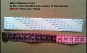 Awm 20624 80C 60V Vw-1 Flex Kablo  22 pin 1mm adımlı  15cm  22-1-15A thumbnail 1