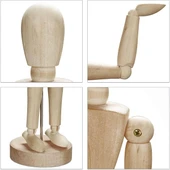 Eskiz Mankeni Ahşap Model 20 cm Manken Modelling - 3