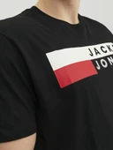 Jack Jones Corp Logo Plus Erkek Tişört 12158505 thumbnail 2
