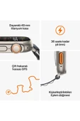 Apple Watch Ultra 2 GPS + Cellular 49mm Natürel Titanyum Kasa ve Mavi-Ocean Kordon Akıllı Saat - 9