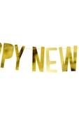 Kruvazör  Happy New Year Metalize Altın Kağıt Harf Afiş 10x90cm 1 Adet - 2