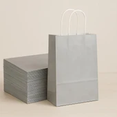 Süpertrend  Roll-up Kraft Çanta Gümüş Orta Boy 25x31cm 25li - 1