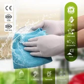 Kruvazör  Dolphin Beyaz Lateks Eldiven Pudralı S 100 Adet X 10 Paket - 5