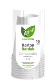 Süpertrend  Roll-up Doğa Dostu Karton Bardak 8oz 10lu - 1