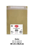 Kruvazör  Roll-up Kraft Hediye Paketi Altın 30x8x40,5x4,5 25li - 1