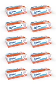 Kruvazör  Dolphin Pudrasız Lateks Muayene Eldiveni L Beden 100 Adet X 10 Paket - Mdr - 1
