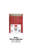 Süpertrend  Roll-up Kraft Hediye Paketi Kırmızı 20x6x25,5x4,5 25li - 1