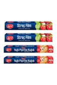 Kruvazör  Roll-up Streç Film Ve Pişirme Kağıdı 4 Parça Ekonomik Mutfak Seti 3 - 1
