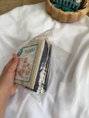 Penye Overloklu Bebek Ağız Mendili , %100 Pamuklu 28x28 cm - 2