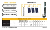 DC Pompa 1.6Hp / 1300W / 110V (4DC6-112-110-1300) - 10