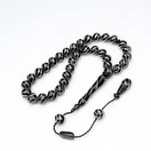 Oltu Taşı Küre Kesim Çeşmi Bülbül İşlemeli Tespih thumbnail 3