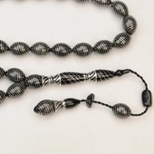 Oltu Taşı Nokta Çeşmi Bülbül İşlemeli Tespih thumbnail 2