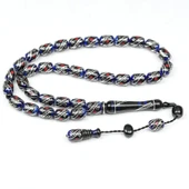 Oltu Taşı ve Galalith Kapsül Kesim Çift Çeşmi İşlemeli Tespih thumbnail 1