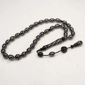 Oltu Taşı Çeşm-i Bülbül İşlemeli Tespih thumbnail 1