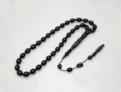 Oltu Taşı  Kilim Oyma İmame ve  Mine İşleme  Sade Tespih thumbnail 1