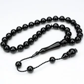 Oltu Taşı Sade Küre Kumpaslı Yapım Tespih thumbnail 1