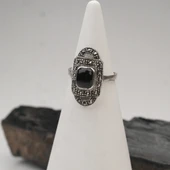 Kilit Model Oltu Taşı Kadın Yüzük thumbnail 2